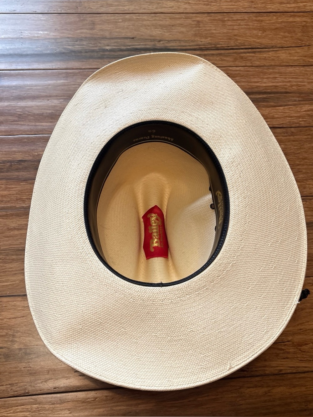 Bailey U-Rollit Shantung Panama Cowboy Hat Size 7 1/8 Made in USA - Picture 8 of 15